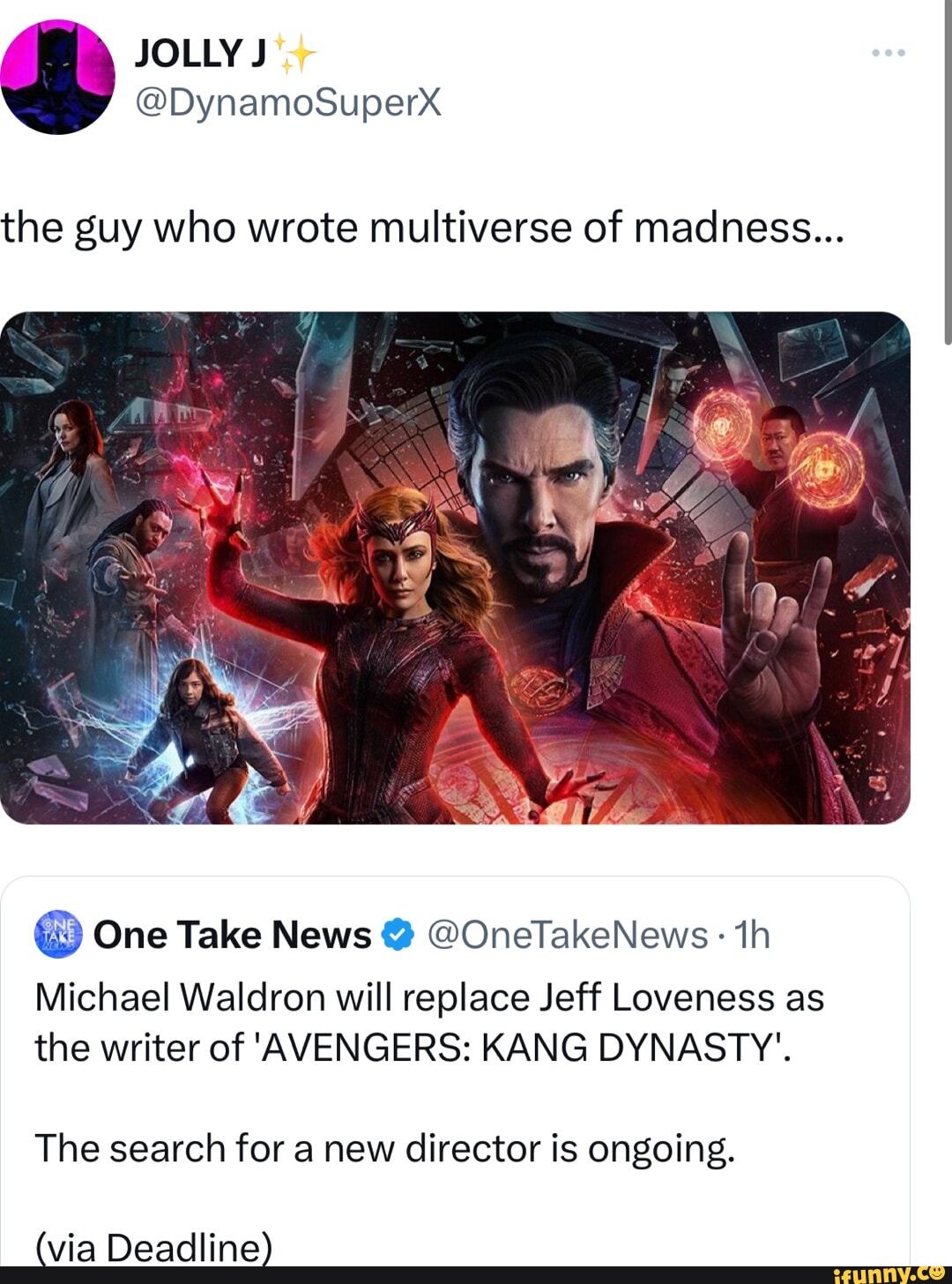 Michael Waldron will Write Avengers: The Kang Dynasty