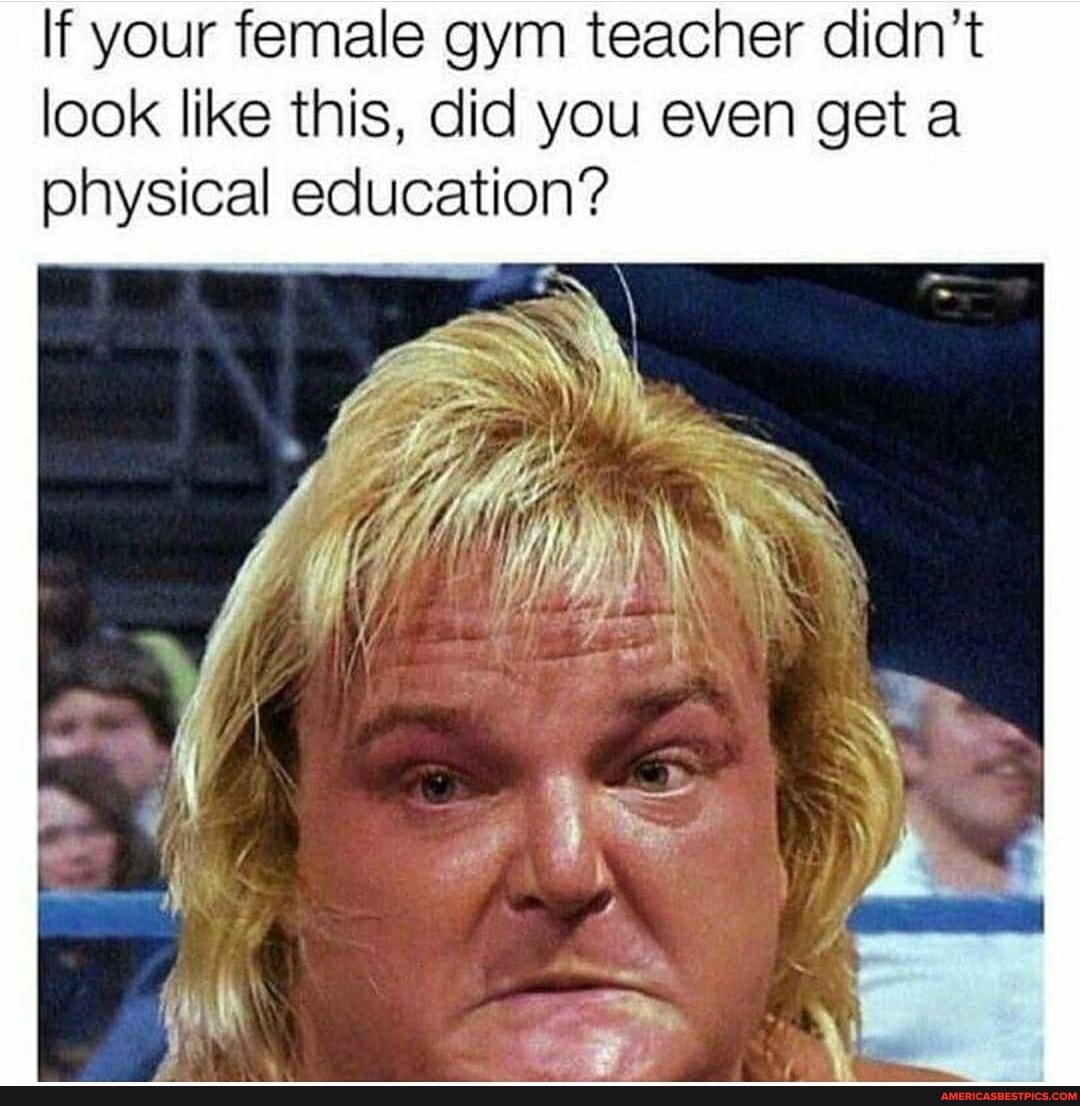 If your female gym teacher didn't look like this, did you even get a physical education?