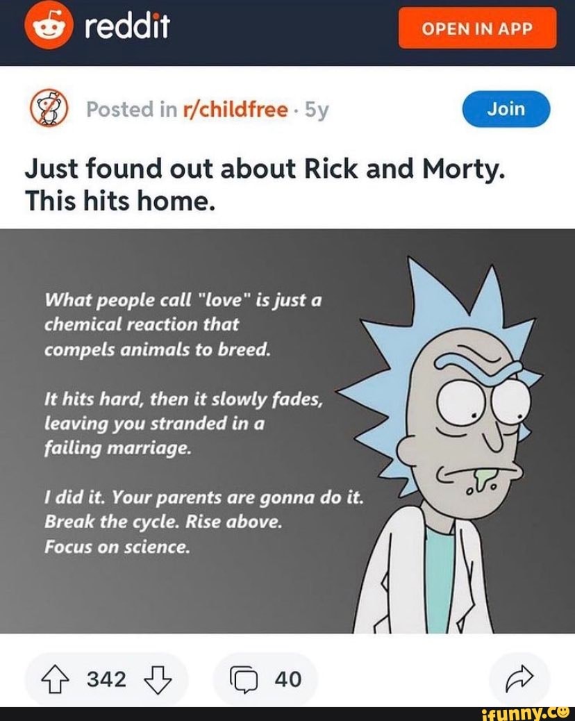 Reddit OPEN IN APP Posted in Sy Just found out about Rick ...