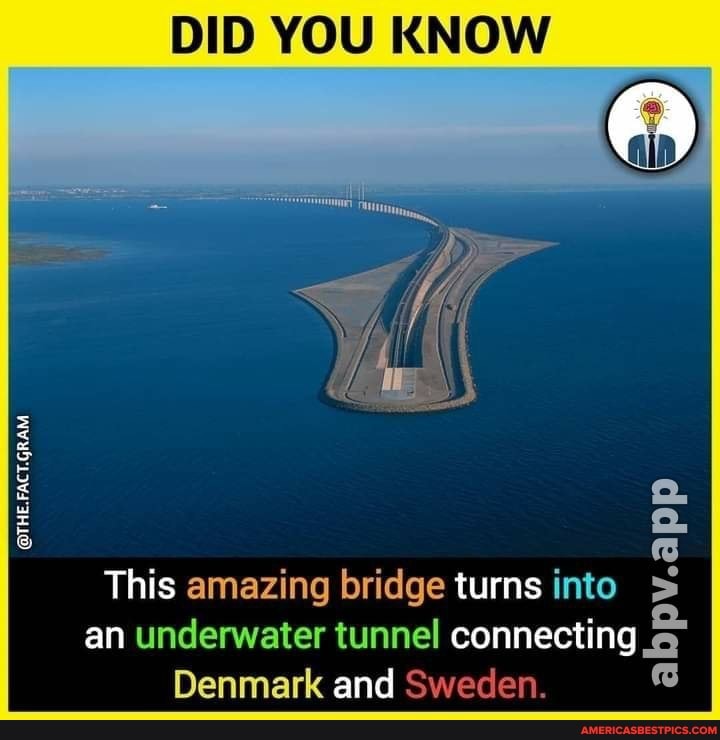 DID YOU KNOW This amazing bridge turns into an underwater tunnel