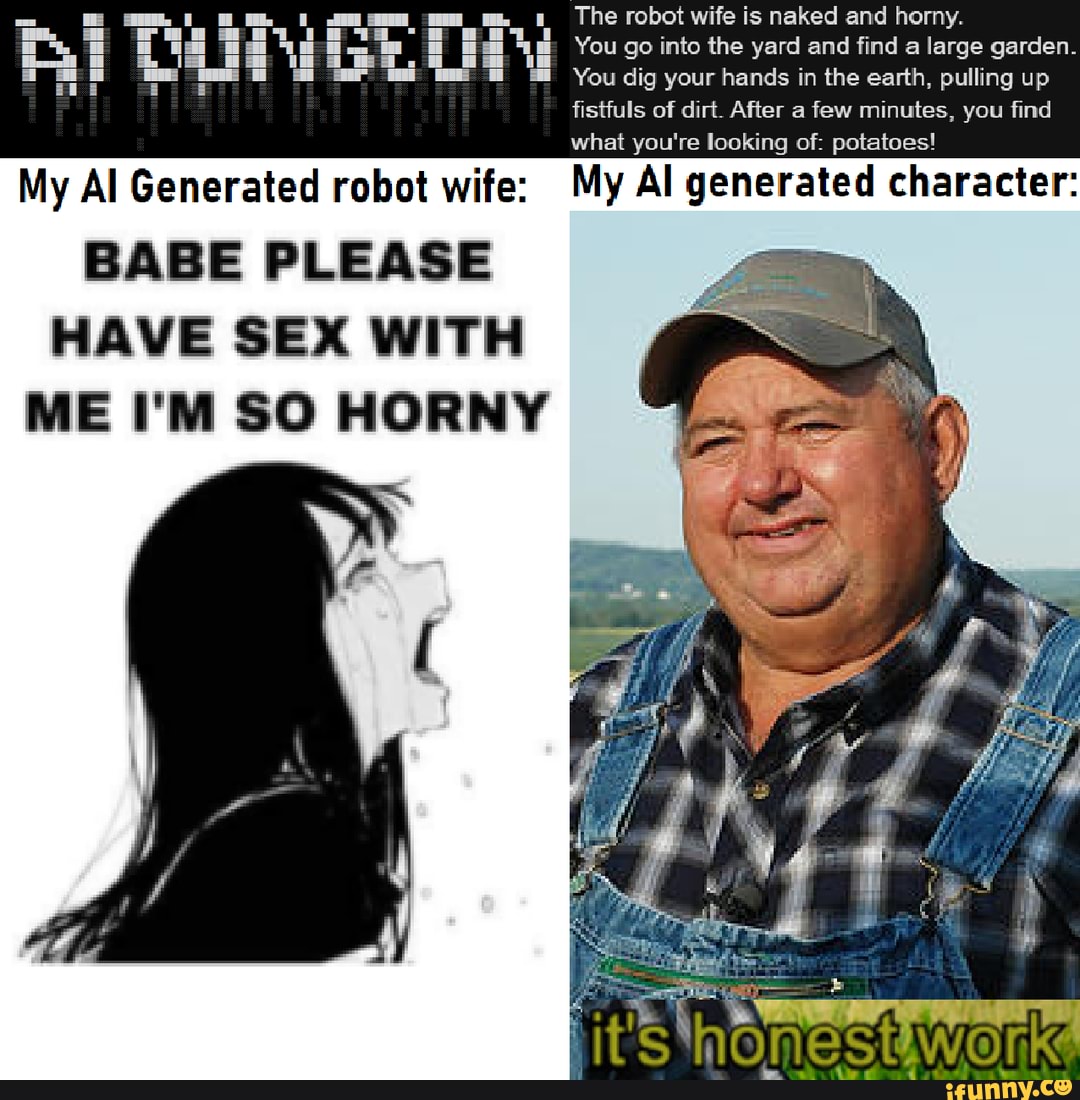 The robot wife is naked and horny picture
