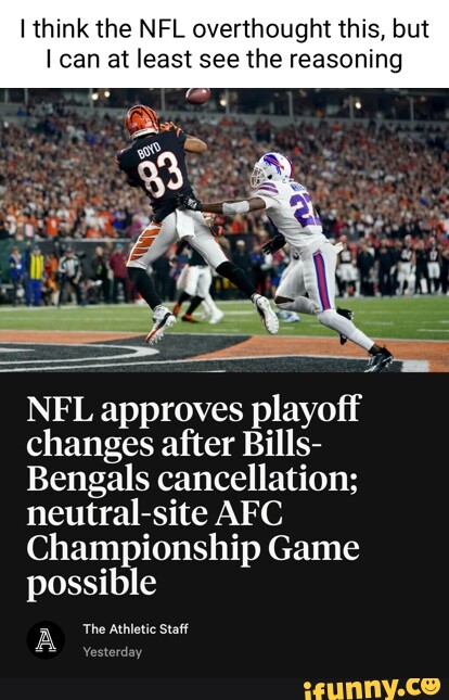 NFL approves playoff changes after Bills-Bengals cancellation