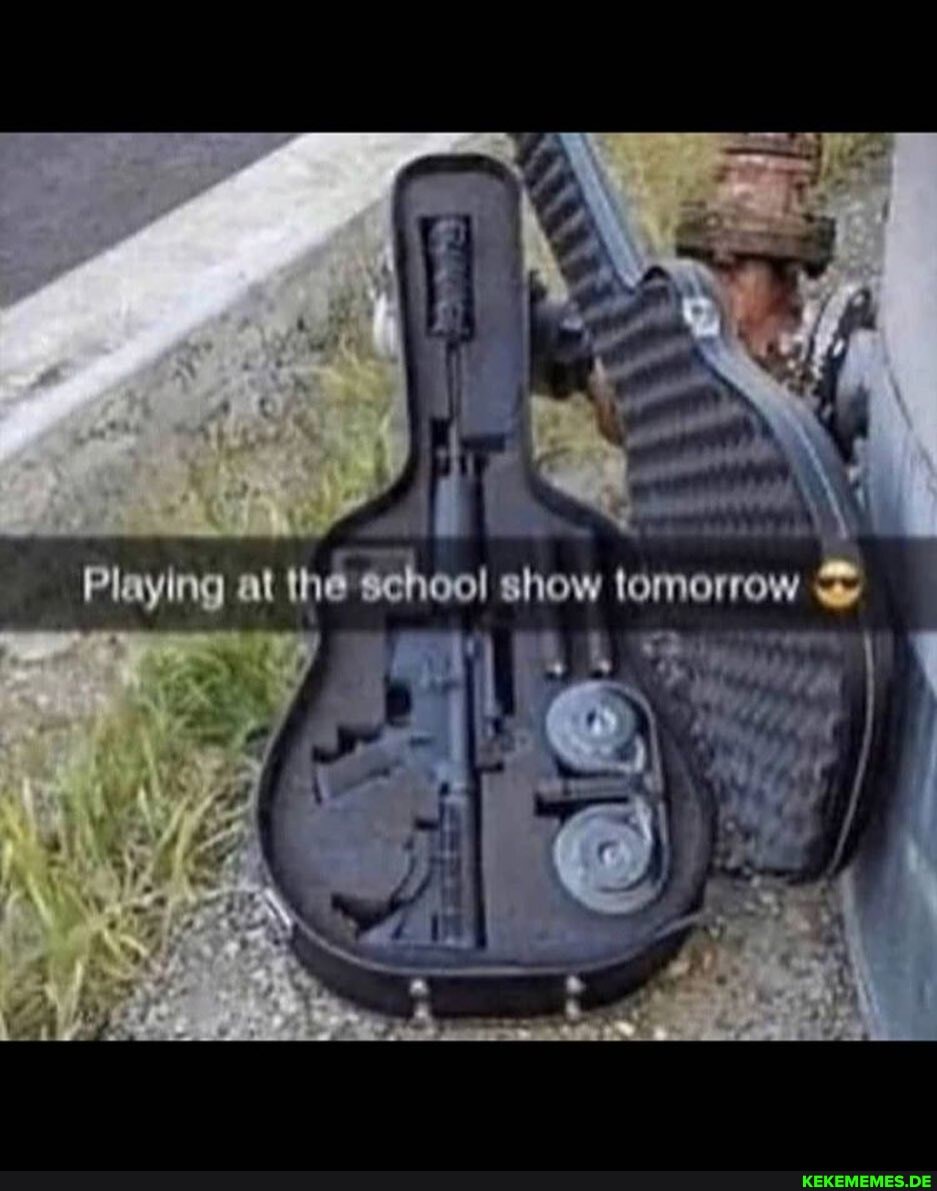Playing at the school show lomorrow