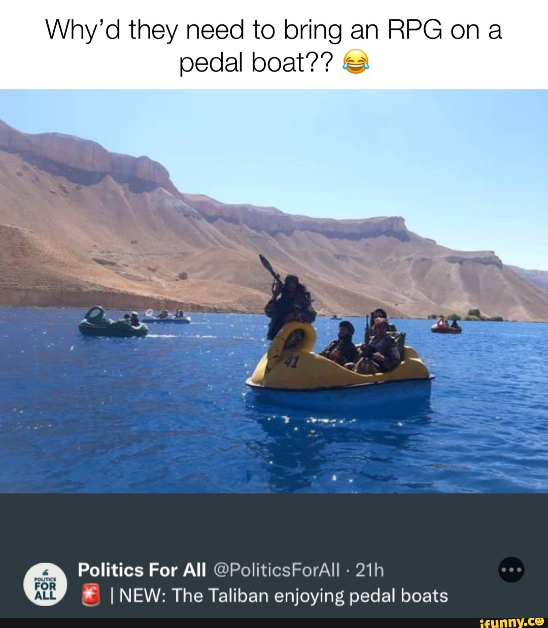 Taliban Pedal Boats