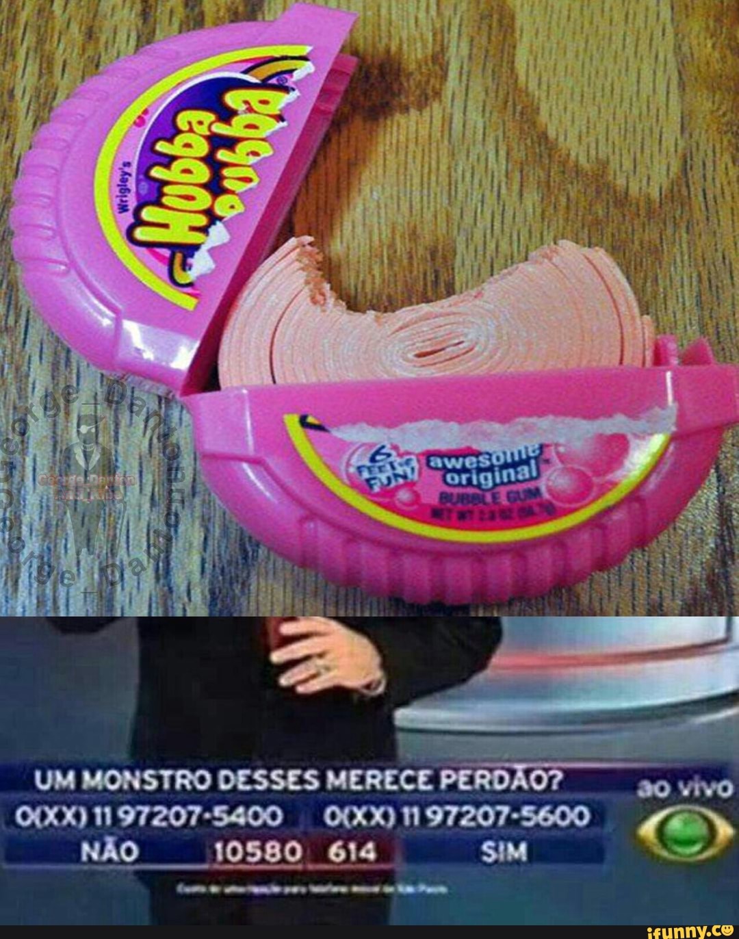 UM MONSTRO DESSES
MERECE PERDAO? ao
vivo
OS RELEASES SR ELES e)
NÃO 10580 614 E
