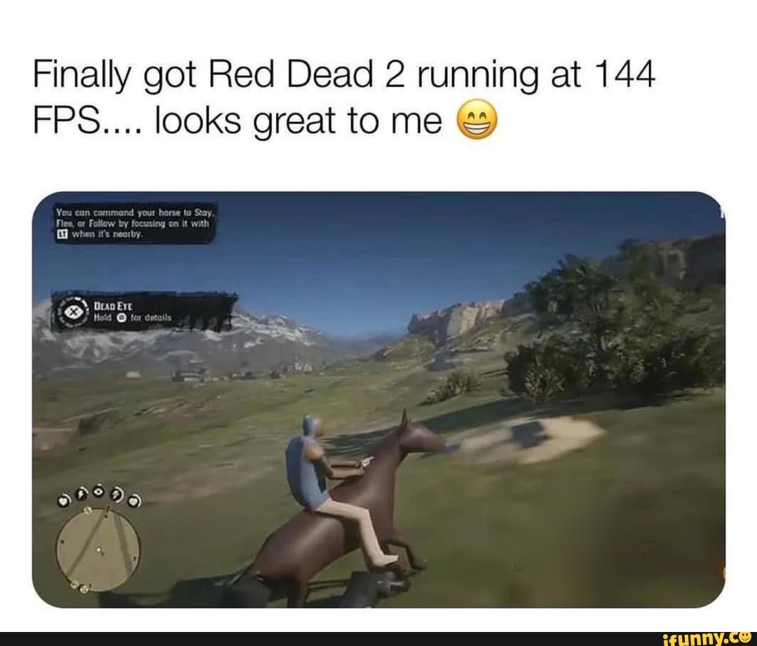 Finally got Red Dead 2 running at 144