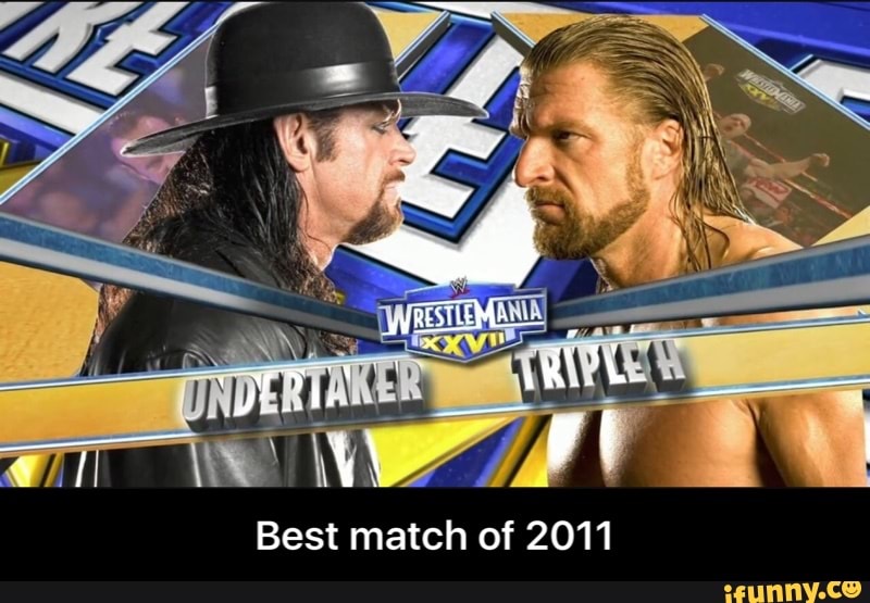 Match well. Shawn Michaels vs Triple h.