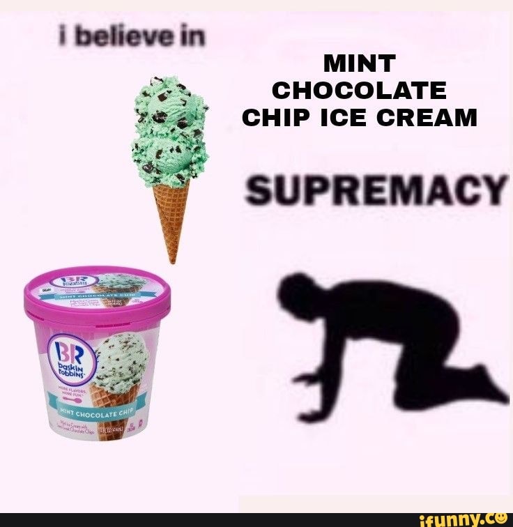 Betieve in MINT CHOCOLATE CHIP ICE CREAM SUPREMACY - )