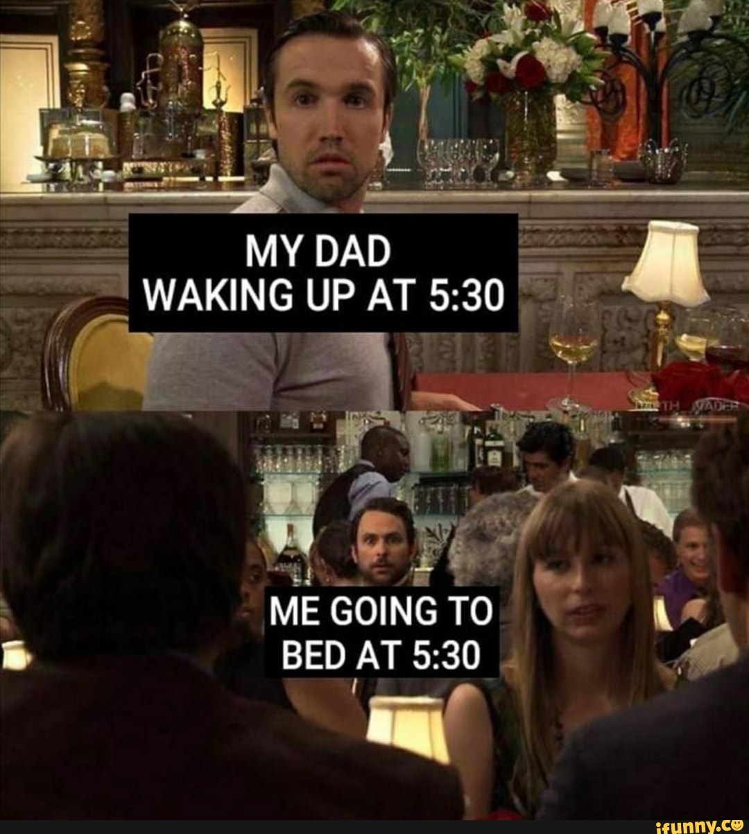 e WAKING UP AT E 30 pe
I