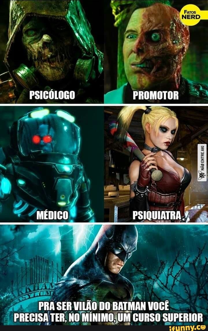 Whe Pee UNS PRA SER: VILÃO DO BATMAN você. - iFunny Brazil