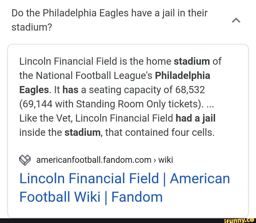 Standing Room Only Tickets at Lincoln Financial Field