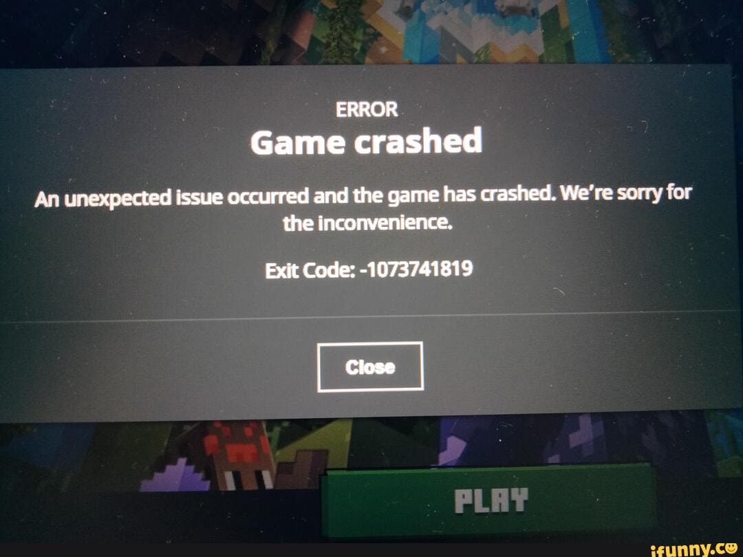 Process exit code -1073741819 на растми. Леста геймс ошибка 8014. The application has crashed PNG. Game has been crashed