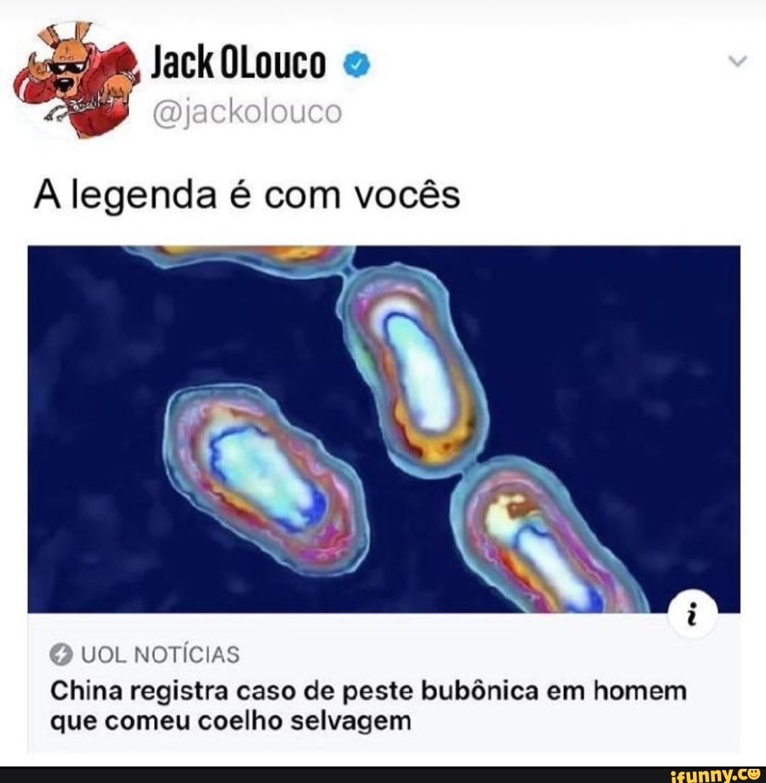 Q VOL NOTÍCIAS
China registra caso de peste bubônica em homem
que comeu coelho selvagem