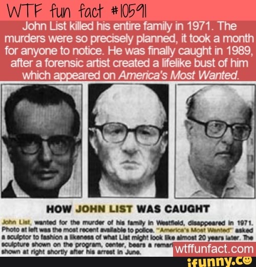 Fact list. Джон Эмиль лист. Джон лист убийца. Джон Эмиль лист фото. John list Killed his Family.