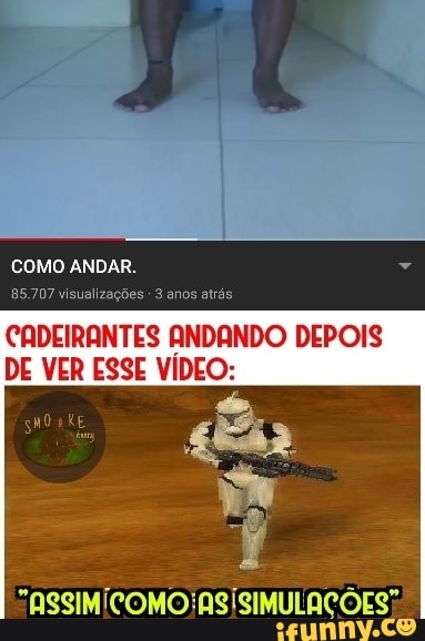 CUIDA E eee
CADEIRANTES ANDANDO DEPOIS
DE VER ESSE VÍDEO: