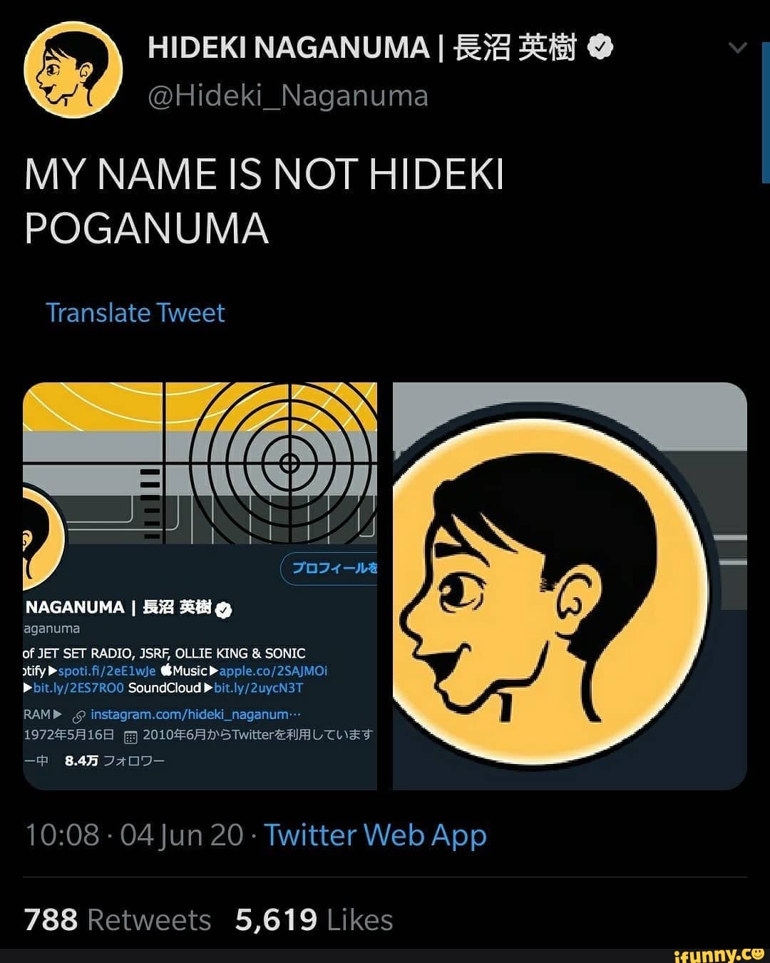 HIDEKI NAGANUMA I @ @Hideki_Naganuma MY NAME IS NOT HIDEKI POGANUMA ...