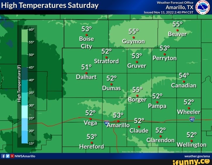Weather Forecast Office Amarillo, TX Issued Nov 11,2022 PM CST High