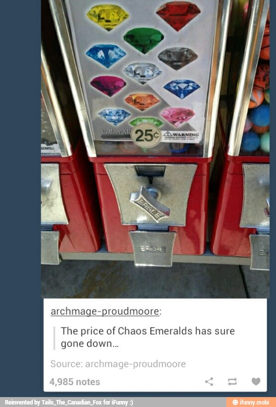 The price of Chaos Emeralds has sure