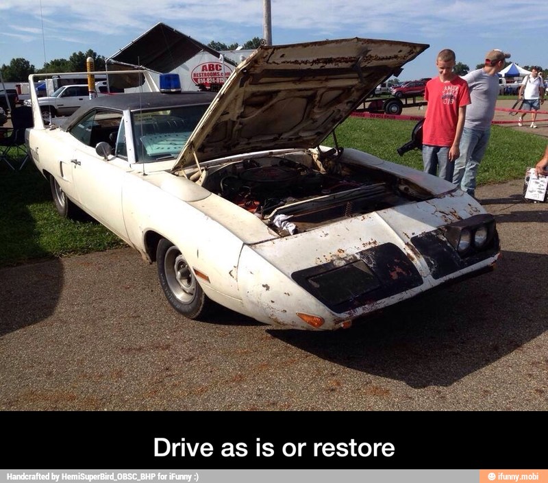 Ex
E
Drive as is or restore - Drive as is or restore