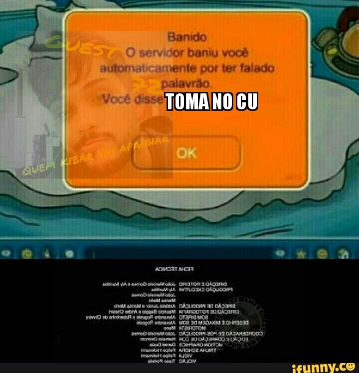 sutor vente por ter falado
palavrão