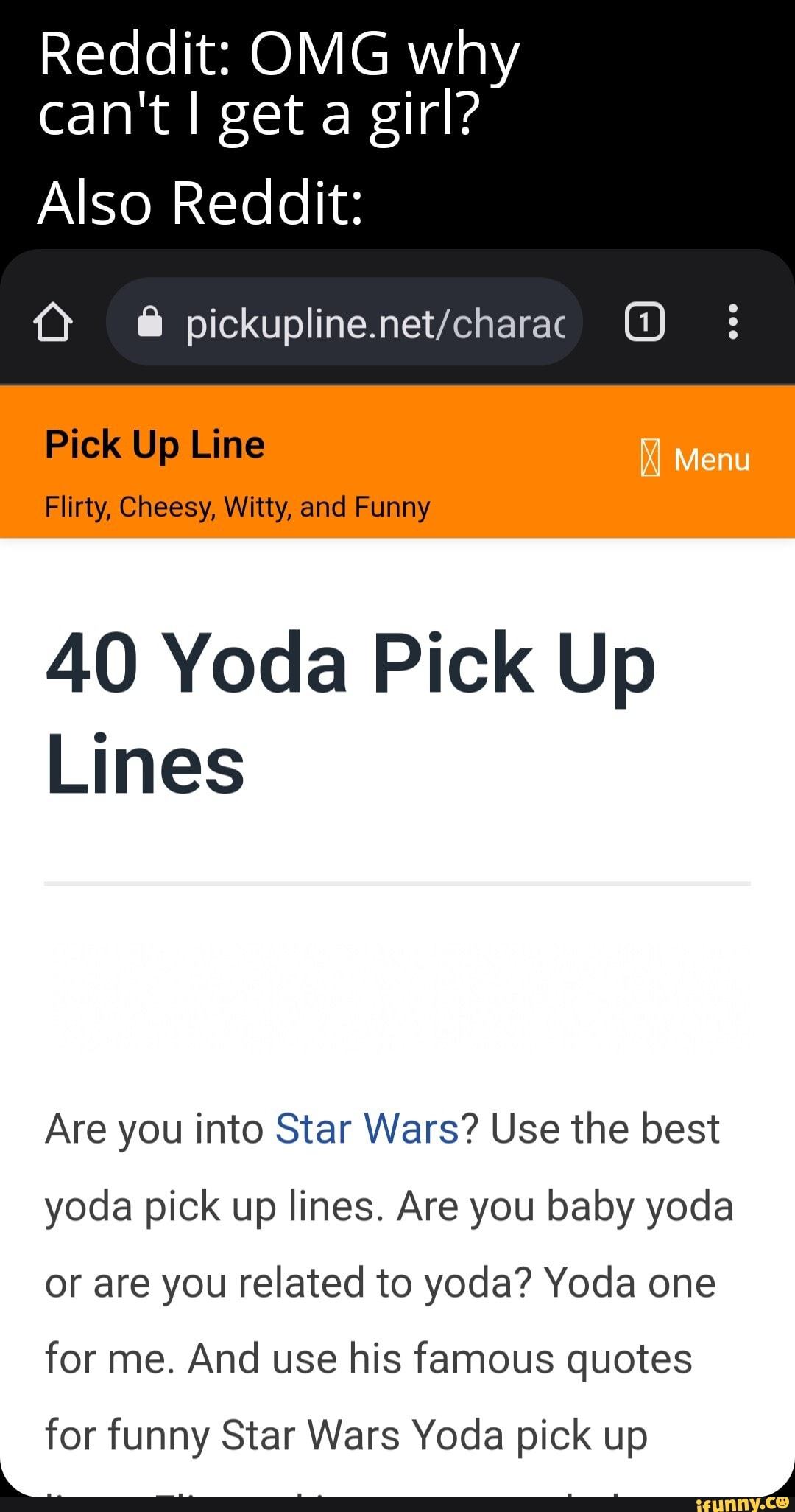 star wars pick up lines