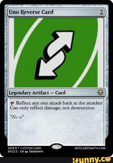 🔥 Ultimate Uno Reverse card (can reflect any move) : Item