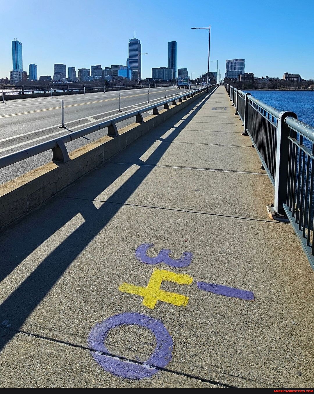 MIT alumnus Oliver Smoot lay down repeatedly on the Mass Ave Bridge in ...