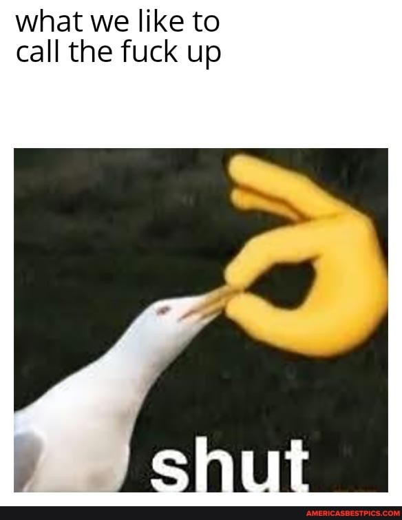 what we like to call the fuck up