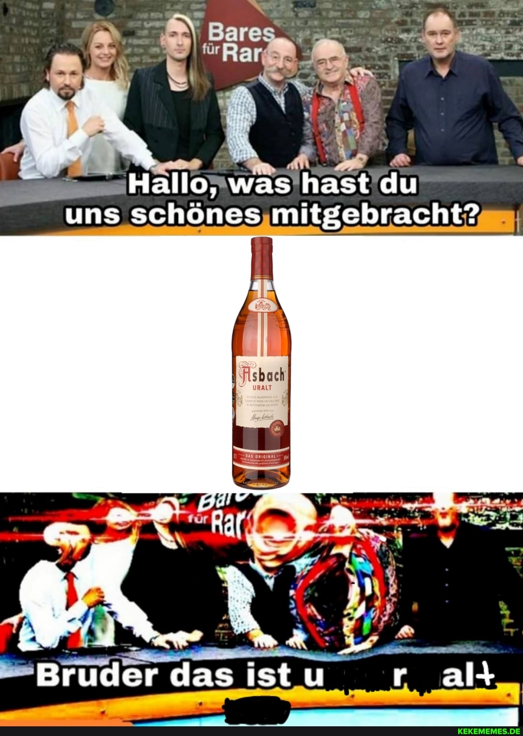 Hallo, was hast du uns schönes mitgebracht?
für
Bruder das ist u r al+