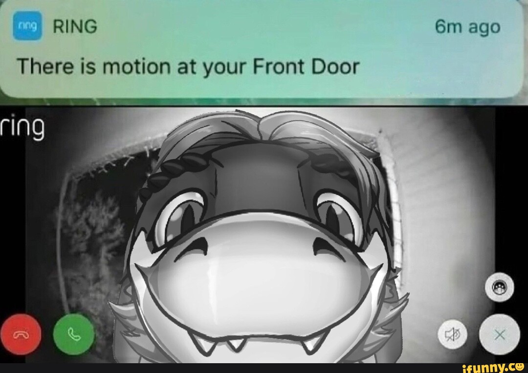 I RING ago There is motion at your Front Door ring - iFunny