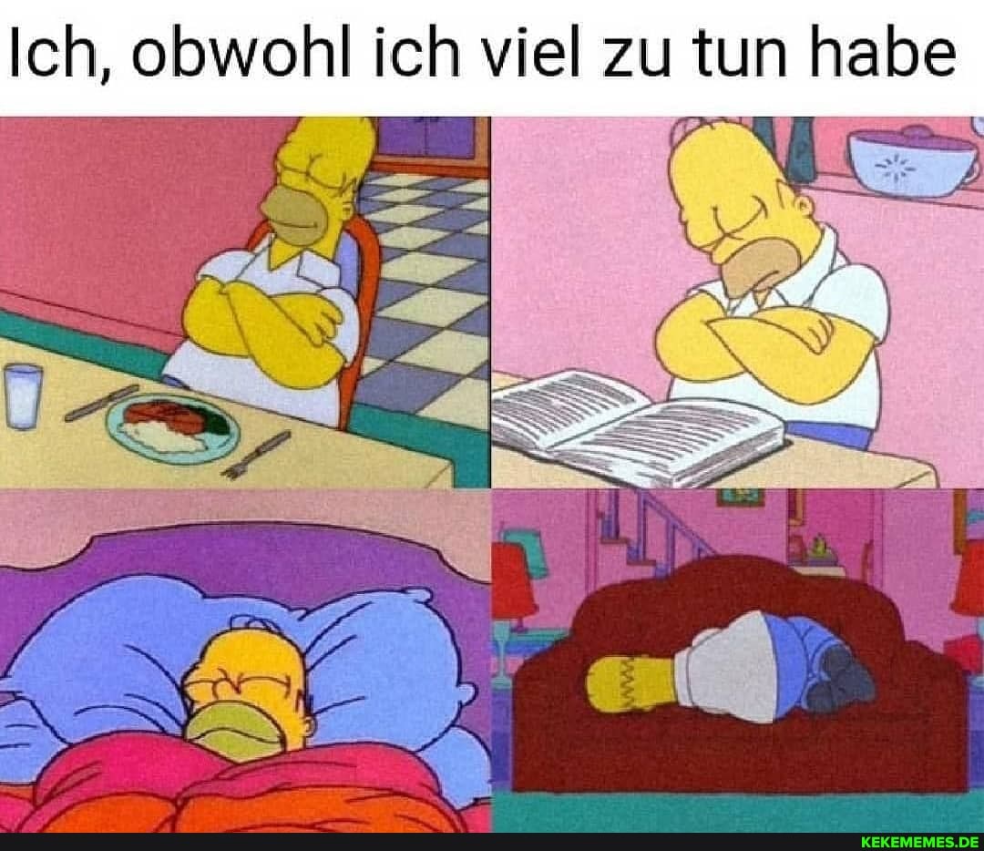 Ich, obwohl ich viel zu tun habe