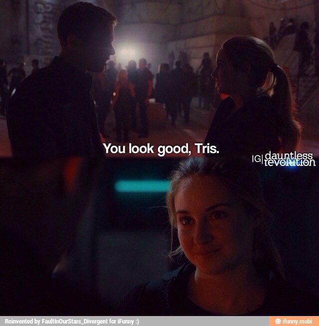 a
You look good, Tris.
SIRES