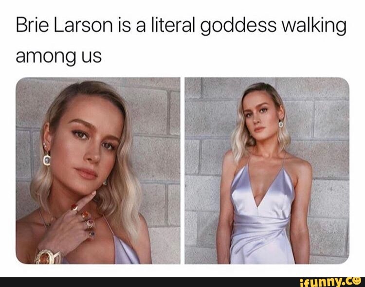 Brie Larson is a literal goddess walking among us - iFunny