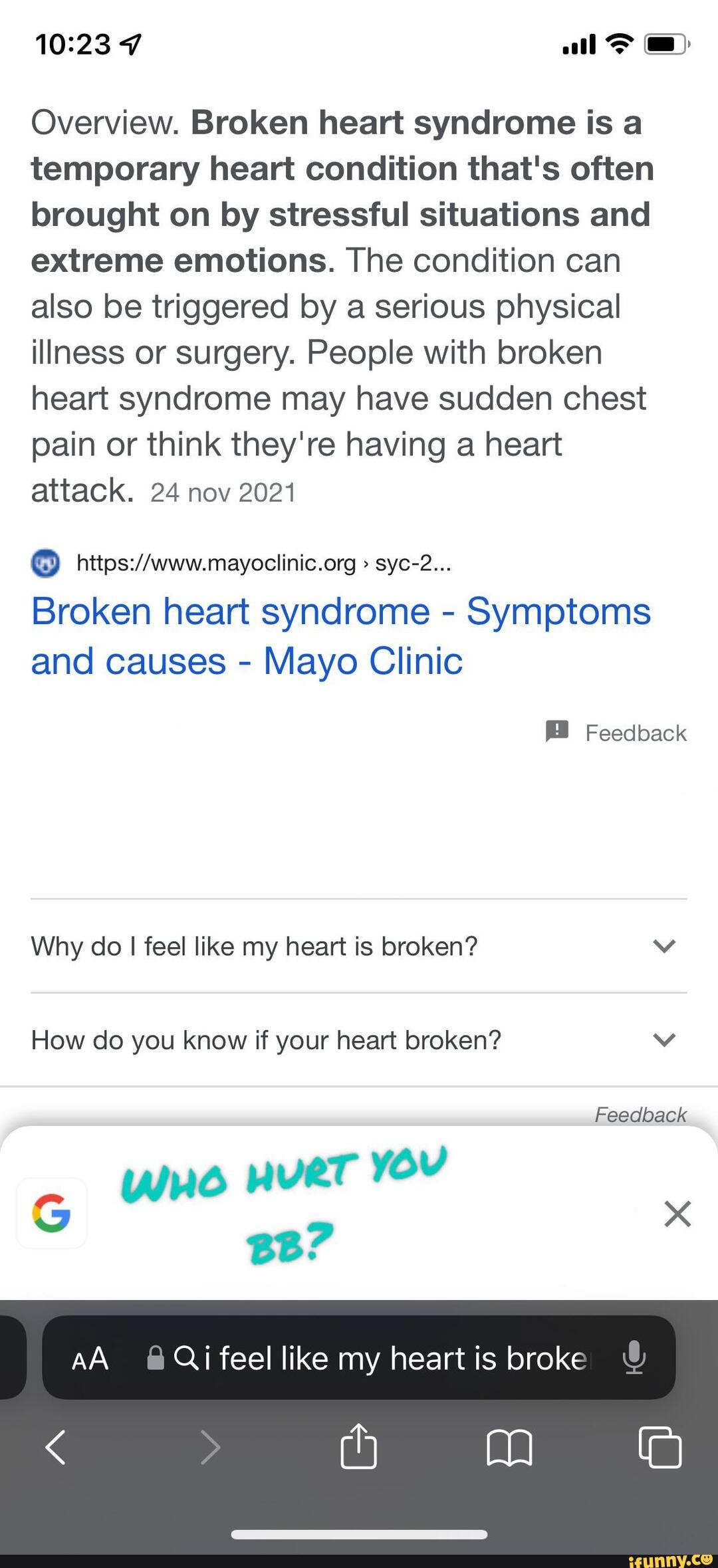7 Overview. Broken heart syndrome is a temporary heart condition that's