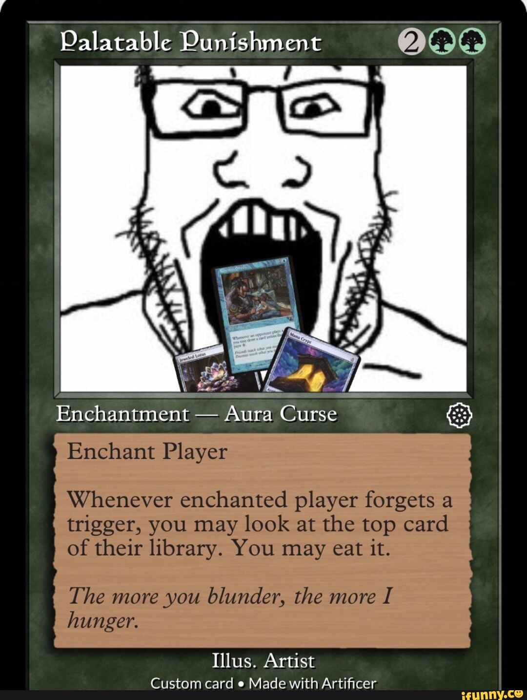Palatable Punishment Enchantment Aura Curse Enchant Player Whenever ...
