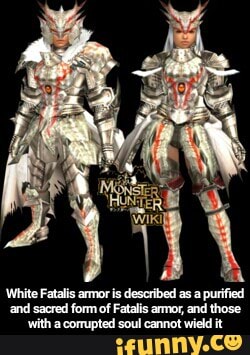 monster hunter white fatalis armor