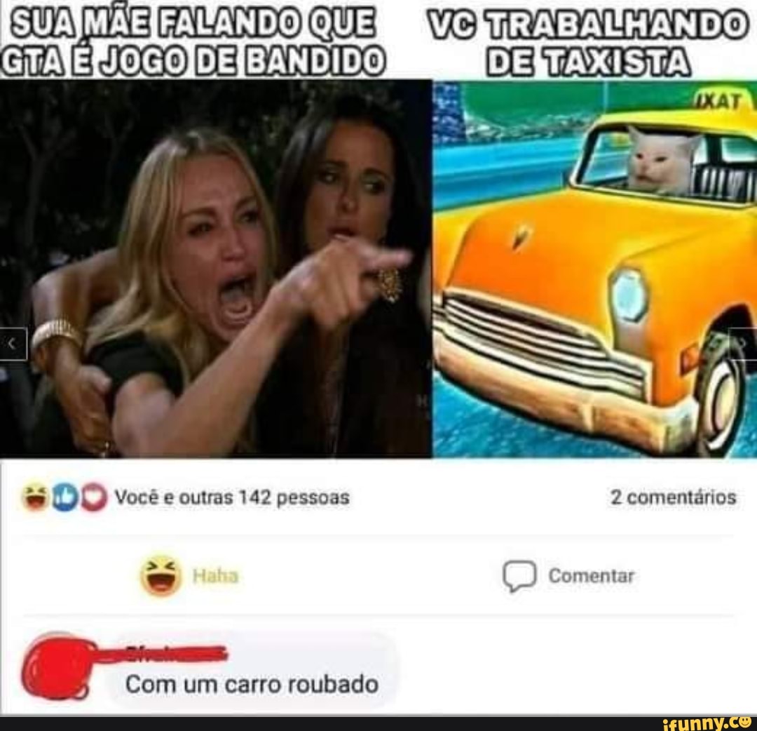 Com um carro roubado