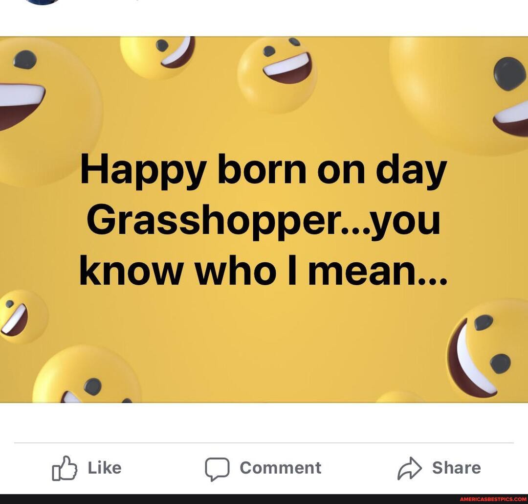 Ye
Happy born on day
Grasshopper...you
know who mean...
Like Comment Share