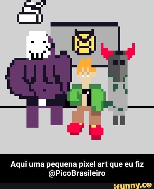 Aqui uma pequena pixel art que eu fiz
GPicoBrasileiro - Aqui uma pequena pixel art que eu fiz @PicoBrasileiro