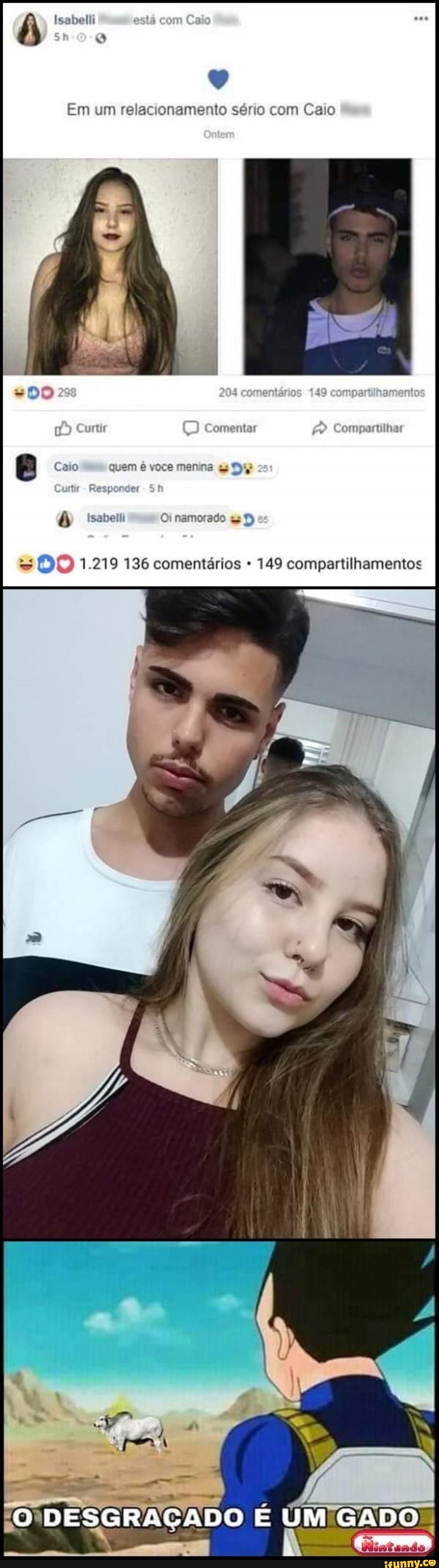 Em um relacionamento sério com Caio
= ©O 1.219 136 comentários 149 compartilhamentos