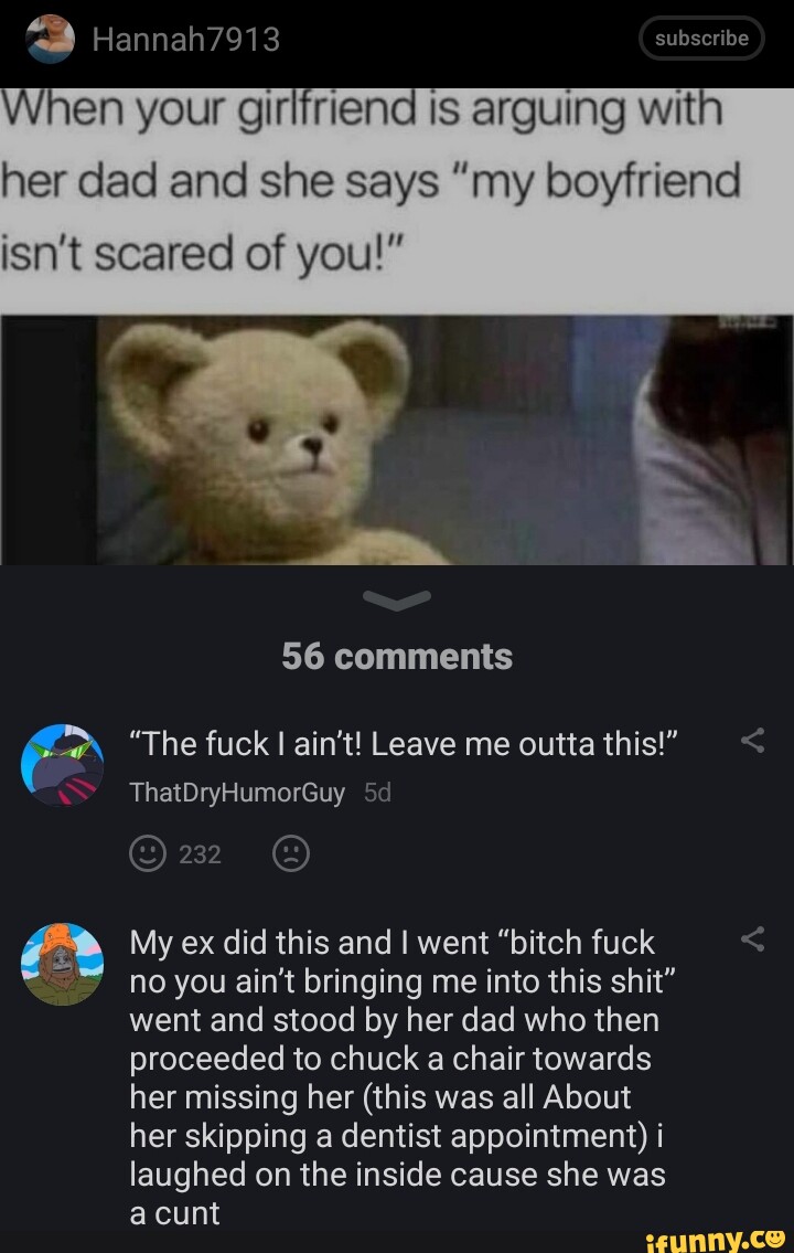 2 Hannah7913 subscribe en your girlfriend is arguing with her dad and