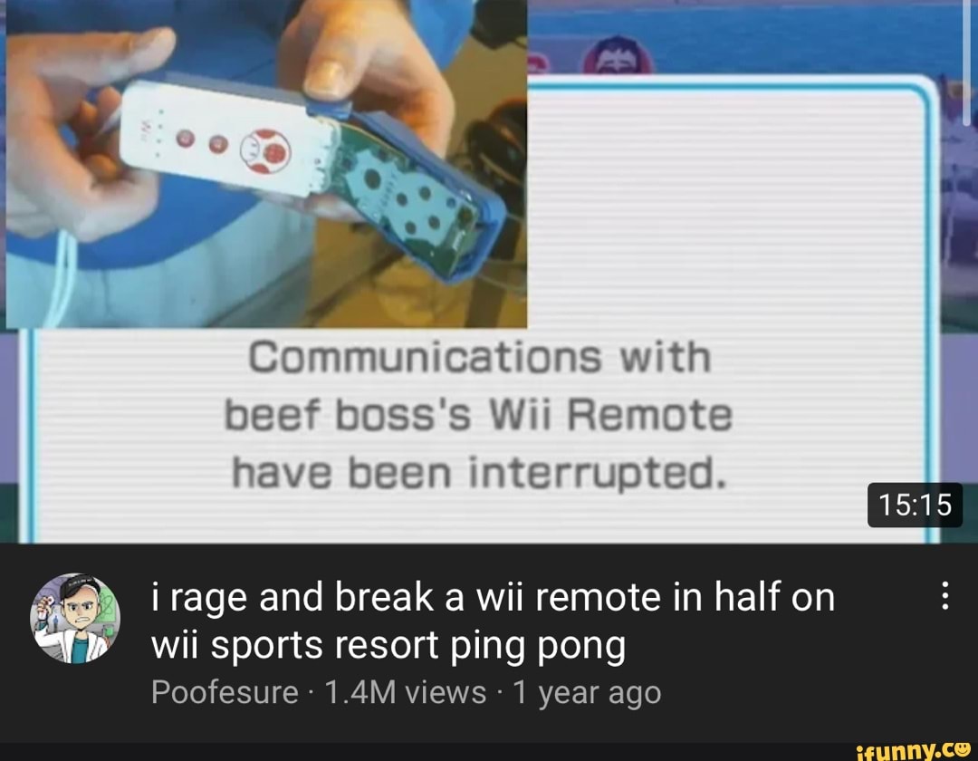 Communications with beef boss's Wii Remote have been interrupted. i