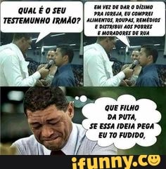 QUALÉ O sEU
TESTEMUNHO IRMÃO? I