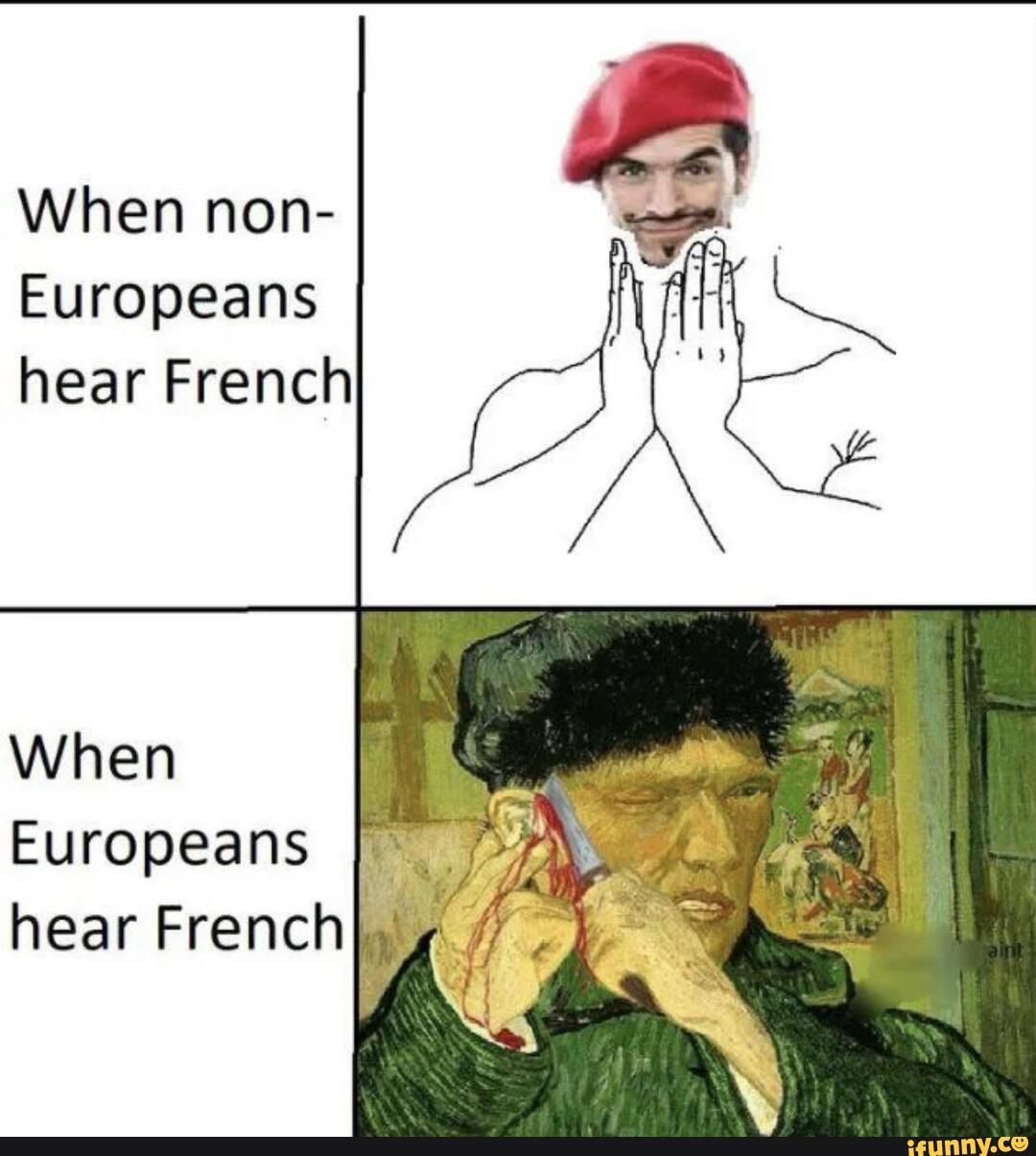 Non europeans. Французский Мем. Hon hon hon oui oui Baguette. Мемы oui. French Baguette meme.