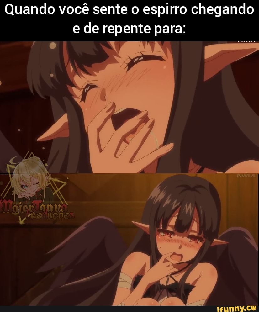 Quando você sente o espirro chegando e de repente para: