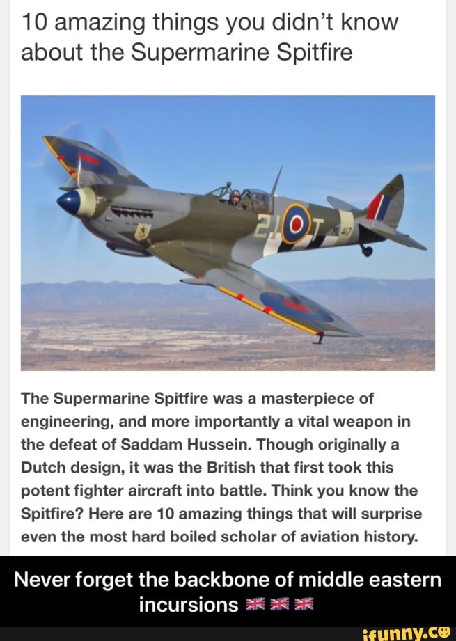 10 Amazing Things You Didnt Know About The Supermarine Spitfire The