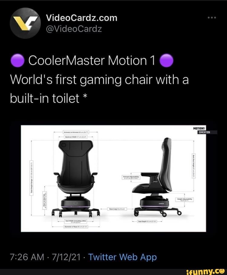 Gaming chair with discount built in toilet