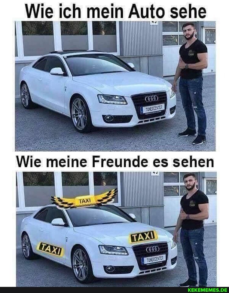 Wie ich mein Auto sehe
Wie meine Freunde es sehen