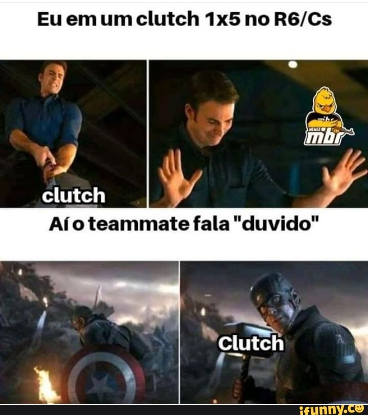 Eu em um clutch no
fala