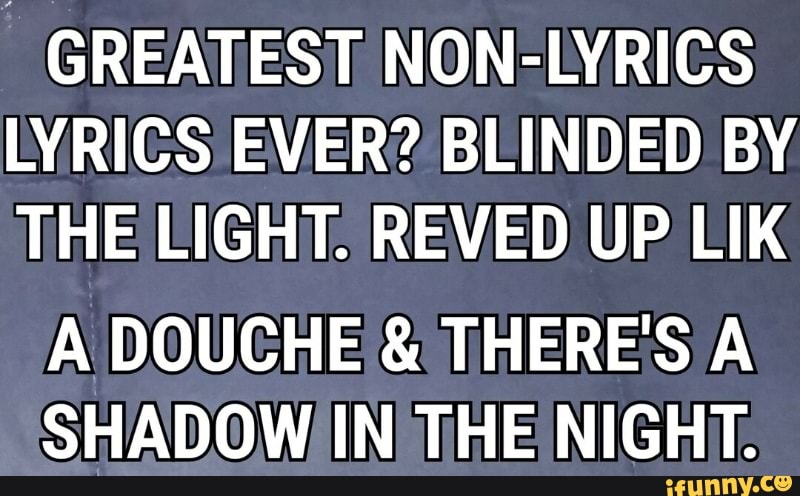 lyrics for blinded by the light